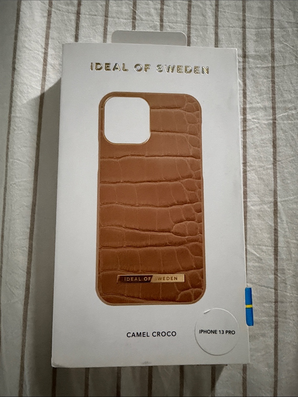 Camel Croco iPhone 13 Pro Case - Camel